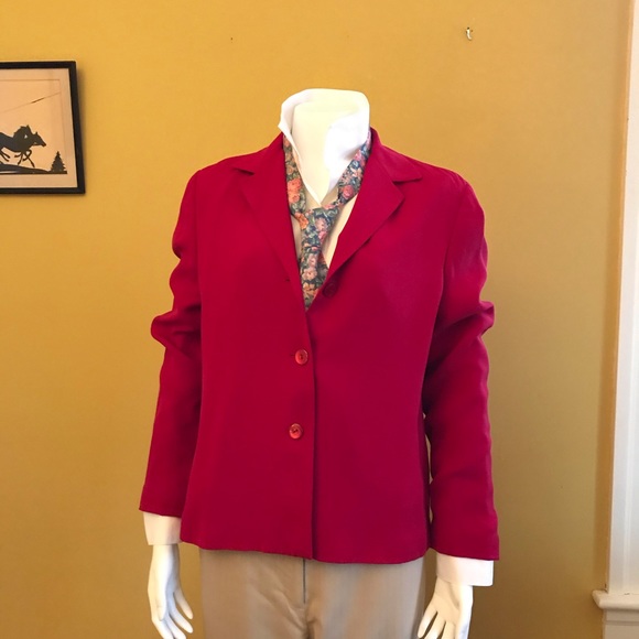 Talbots stunning red jacket!! - Picture 1 of 8